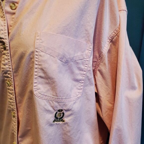 Vintage 100% thick cotton Barbie Pink Wrangler button down. XXL - Picture 2 of 8